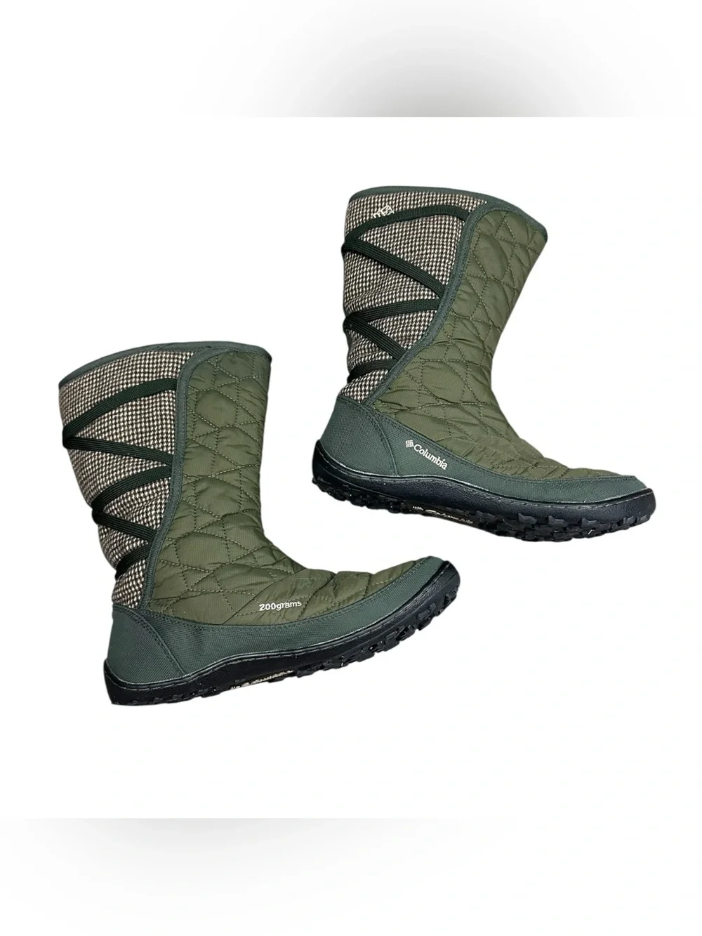 Columbia Minx Mid II Omni-Heat Waterproof Winter Boots Women’s Size 8 Green 200g